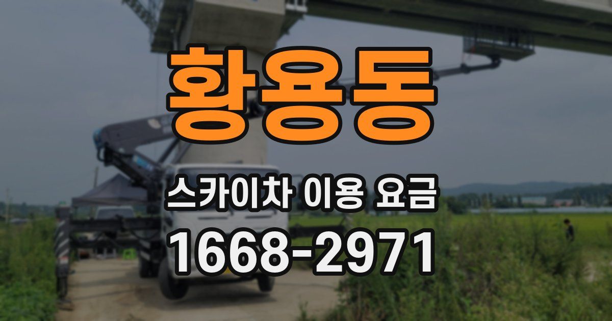 황용동 스카이차 이용 요금