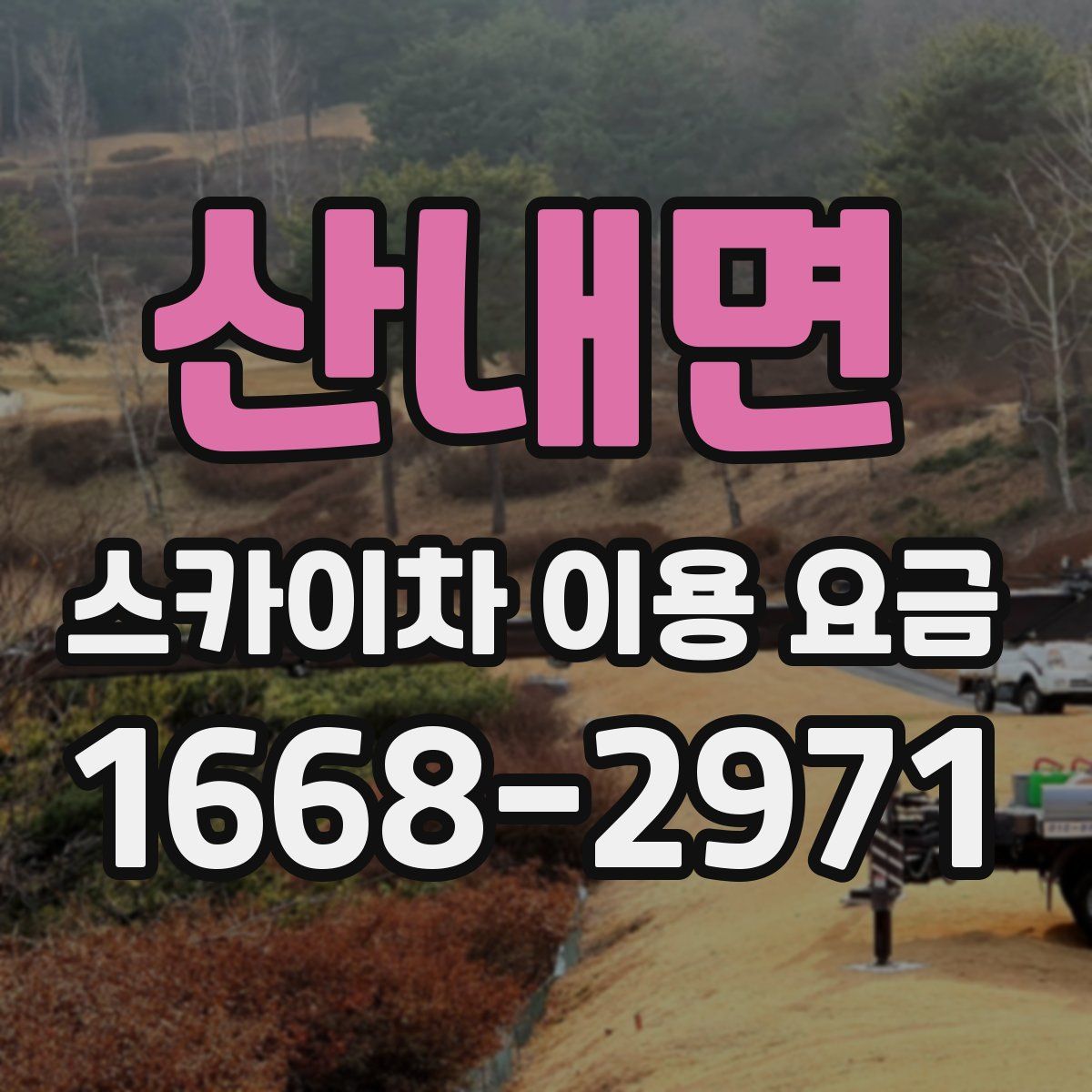 산내면 스카이차 이용 요금