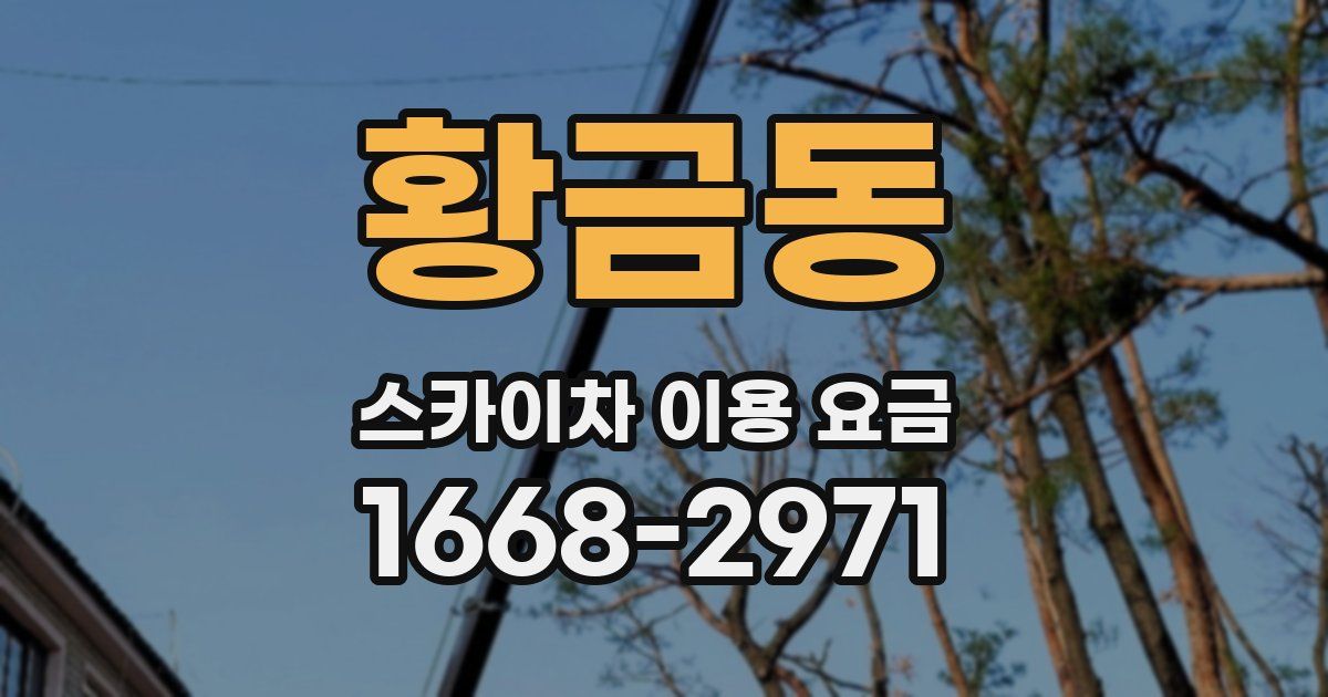 황금동 스카이차 이용 요금
