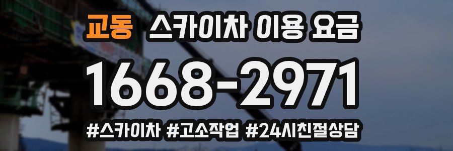 교동 스카이차 이용 요금