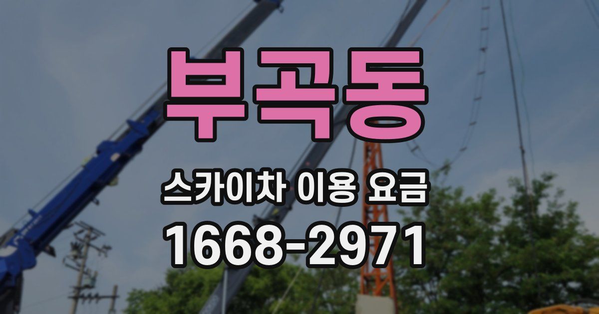 부곡동 스카이차 이용 요금