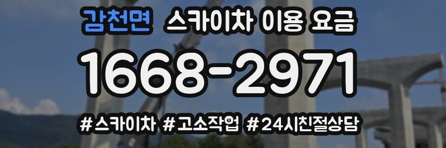 감천면 스카이차 이용 요금
