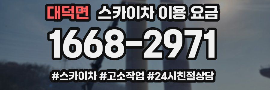 대덕면 스카이차 이용 요금