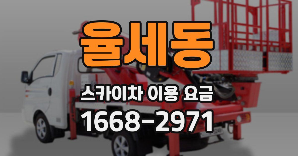 율세동 스카이차 이용 요금