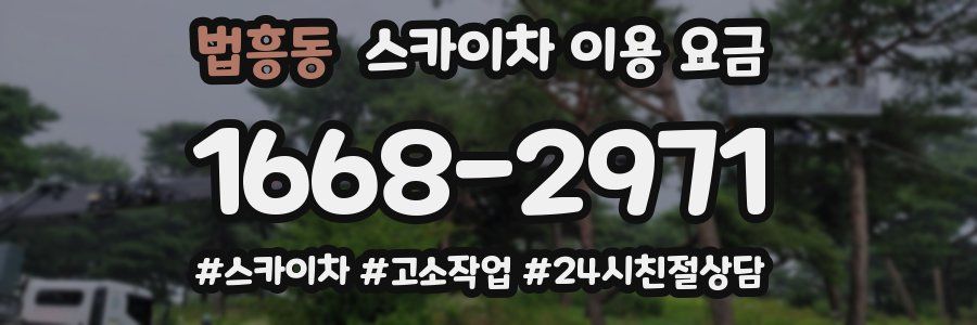 법흥동 스카이차 이용 요금