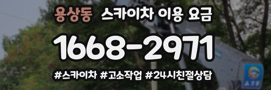 용상동 스카이차 이용 요금