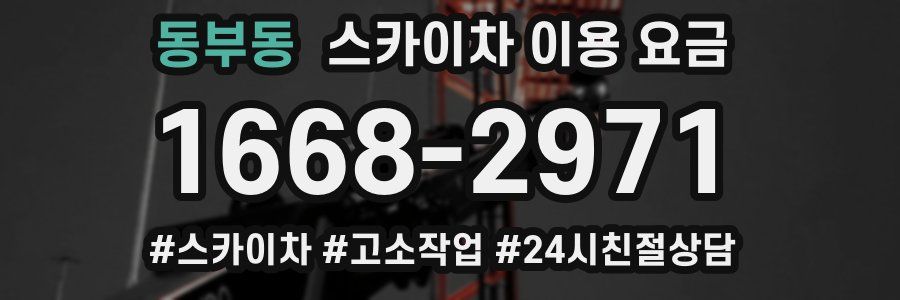 동부동 스카이차 이용 요금
