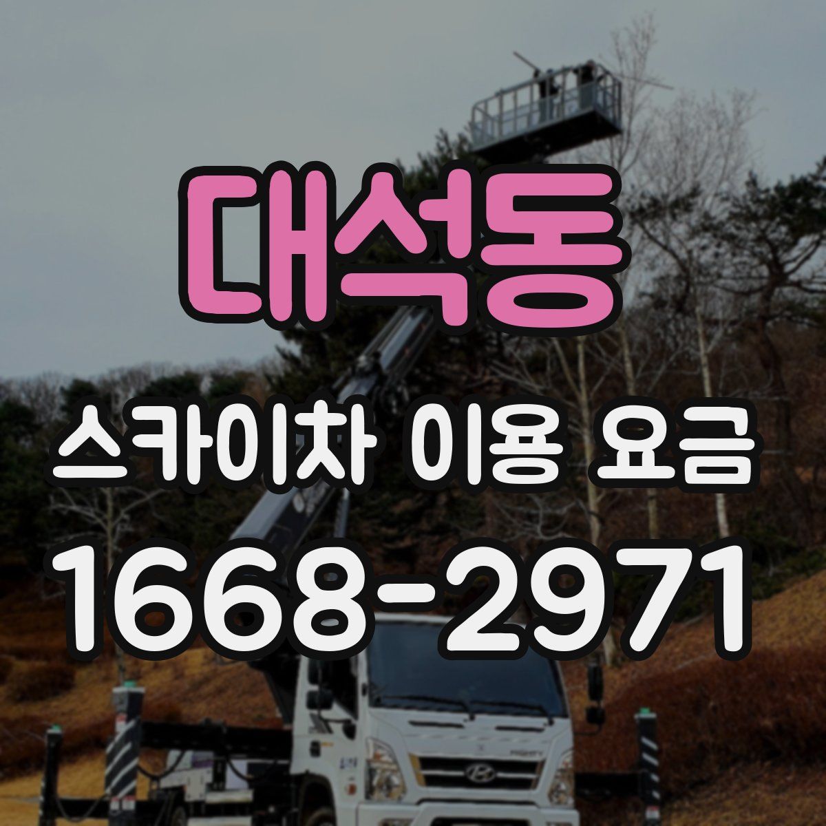 대석동 스카이차 이용 요금