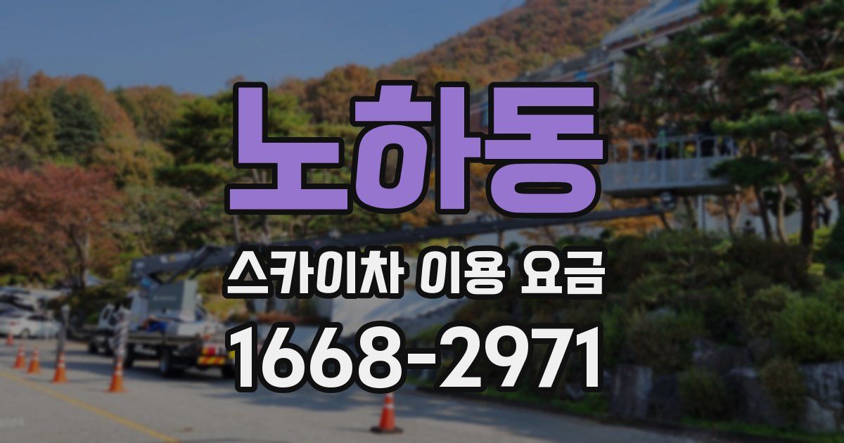 노하동 스카이차 이용 요금