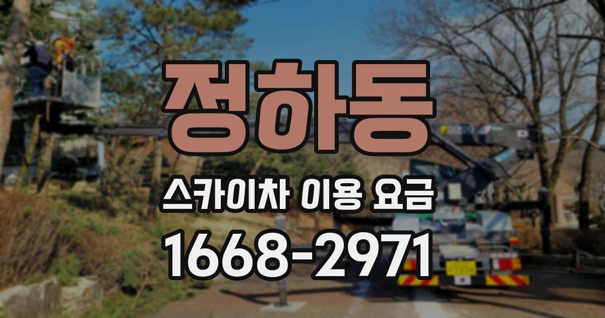 정하동 스카이차 이용 요금