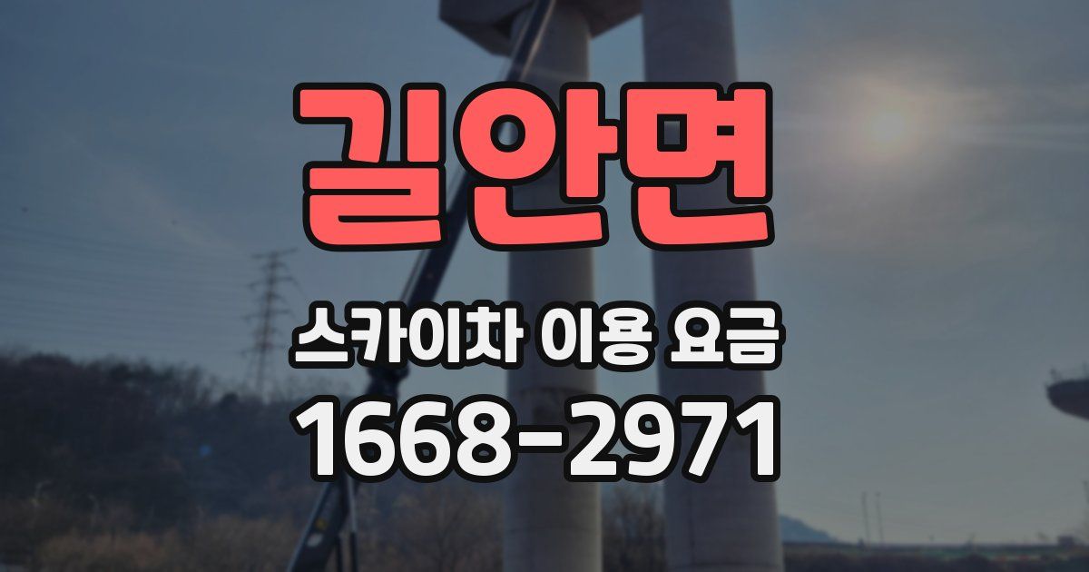 길안면 스카이차 이용 요금