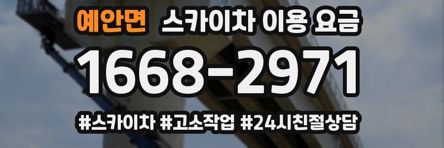 예안면 스카이차 이용 요금