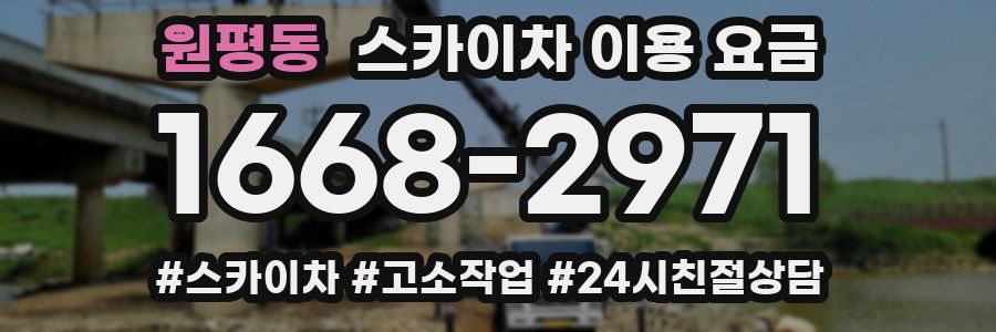 원평동 스카이차 이용 요금
