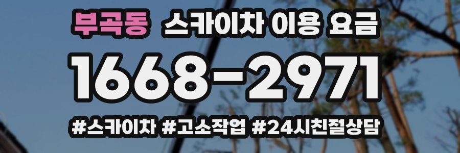 부곡동 스카이차 이용 요금