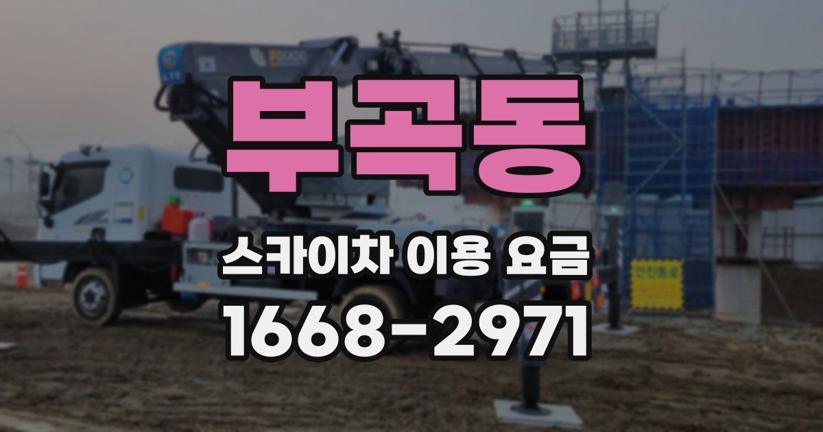 부곡동 스카이차 이용 요금
