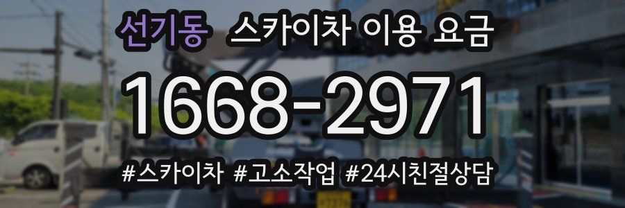 선기동 스카이차 이용 요금