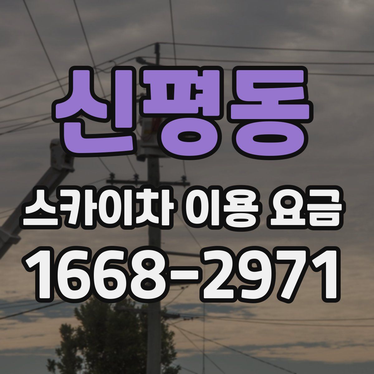 신평동 스카이차 이용 요금