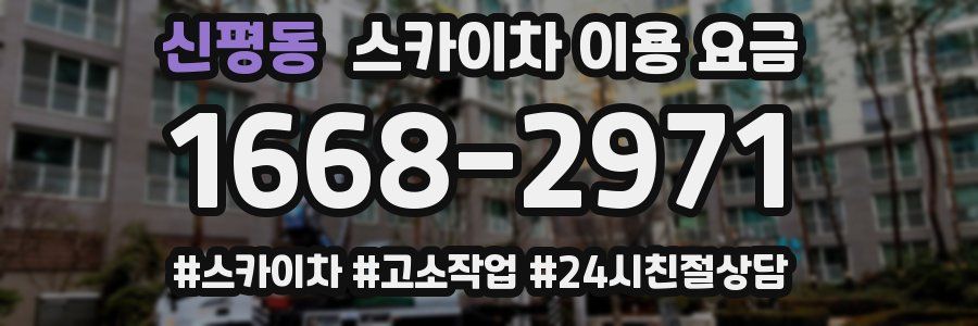 신평동 스카이차 이용 요금