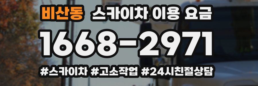비산동 스카이차 이용 요금