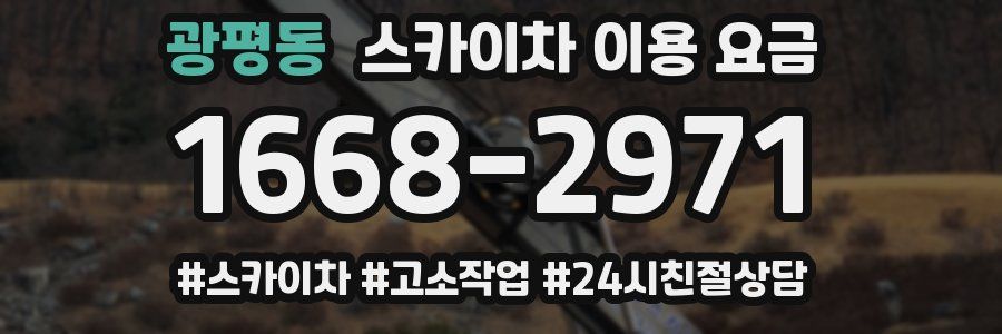 광평동 스카이차 이용 요금