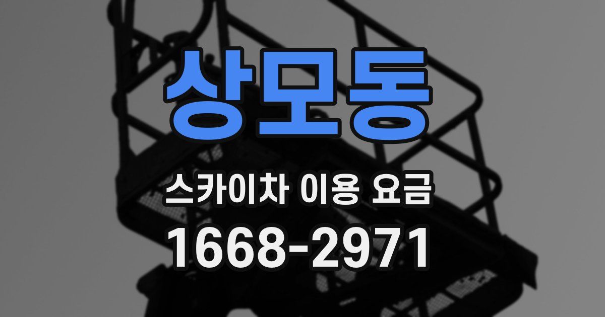 상모동 스카이차 이용 요금