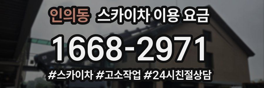 인의동 스카이차 이용 요금