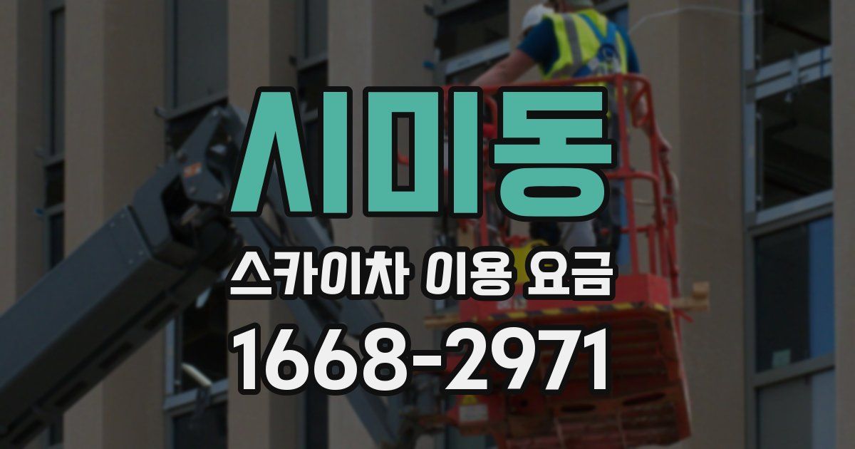 시미동 스카이차 이용 요금