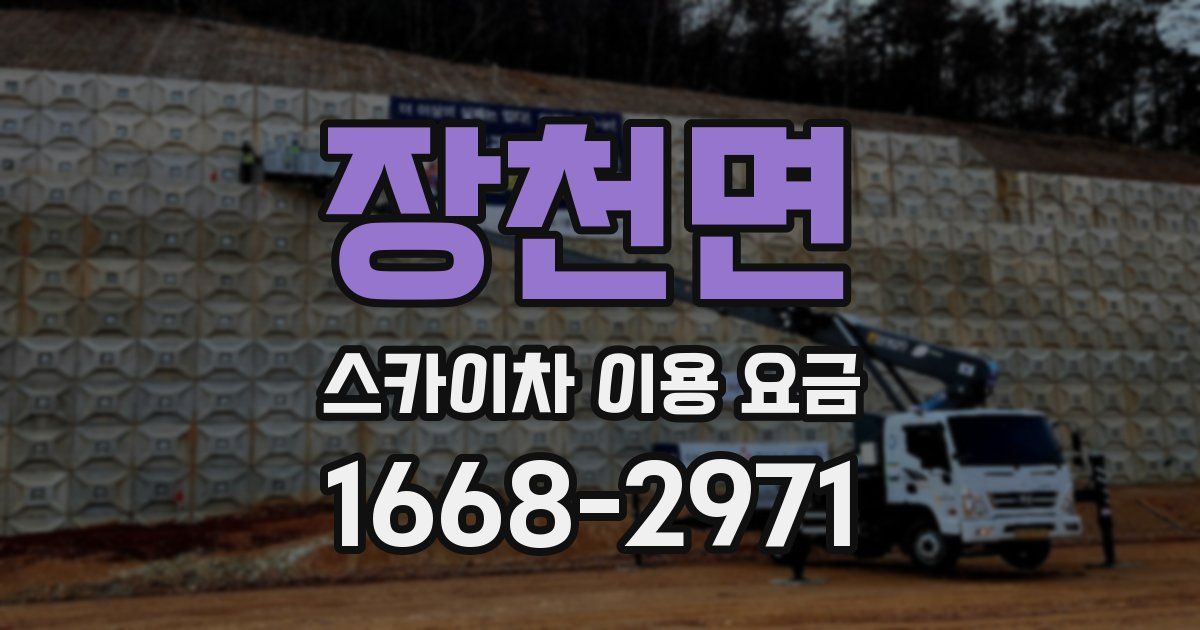 장천면 스카이차 이용 요금