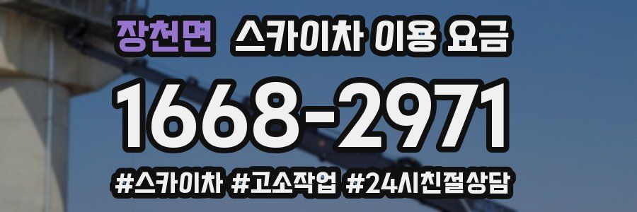 장천면 스카이차 이용 요금