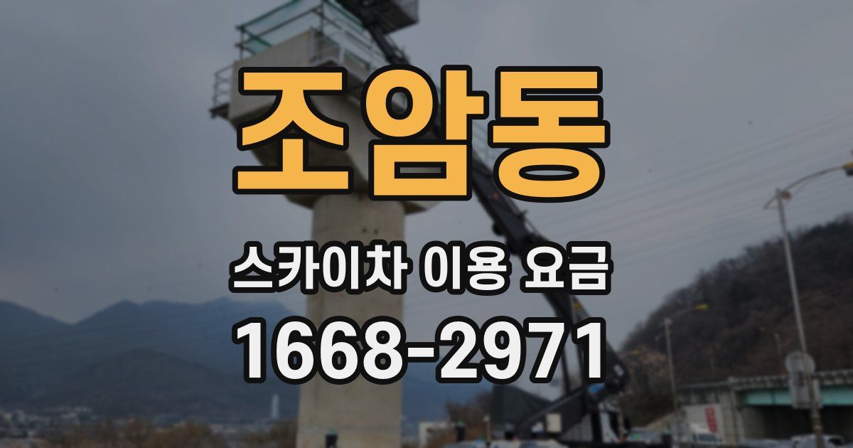 조암동 스카이차 이용 요금