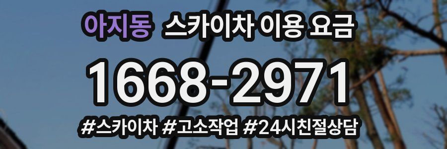 아지동 스카이차 이용 요금