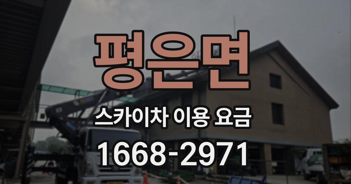 평은면 스카이차 이용 요금