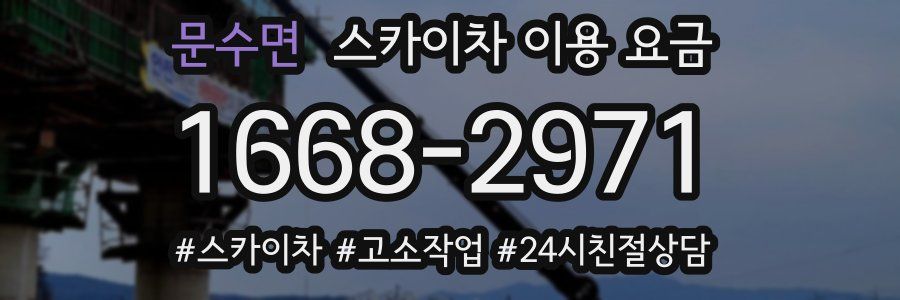 문수면 스카이차 이용 요금