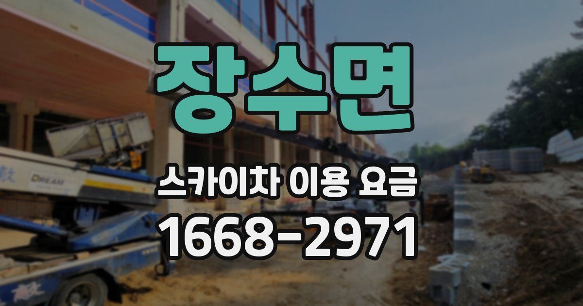 장수면 스카이차 이용 요금