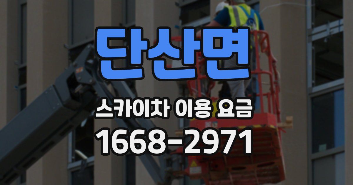 단산면 스카이차 이용 요금