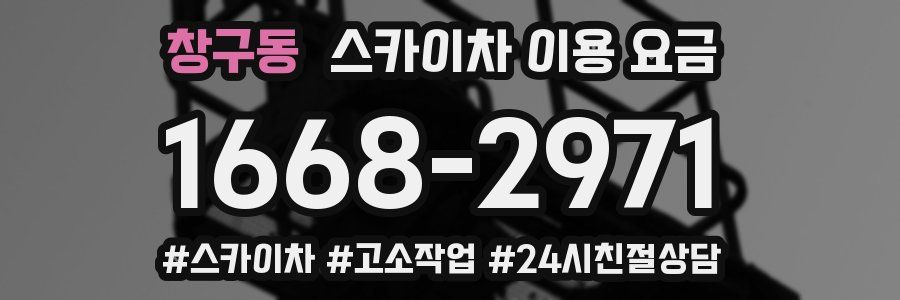 창구동 스카이차 이용 요금