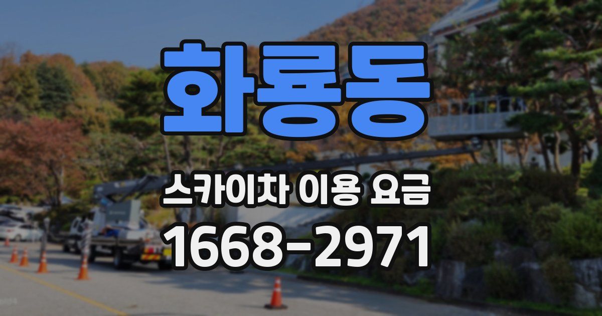 화룡동 스카이차 이용 요금