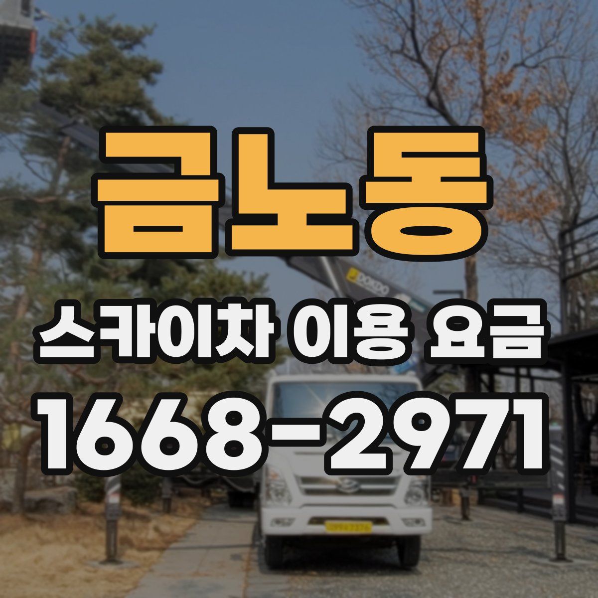 금노동 스카이차 이용 요금