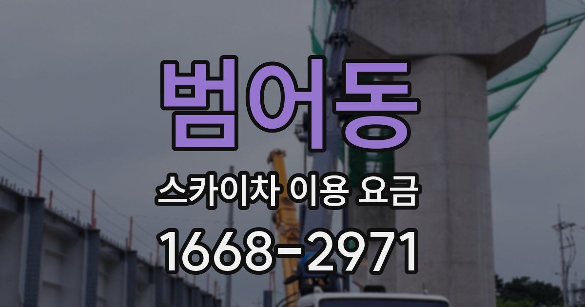 범어동 스카이차 이용 요금