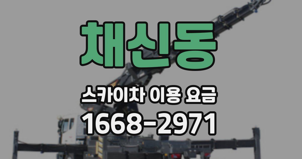 채신동 스카이차 이용 요금