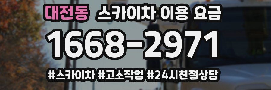 대전동 스카이차 이용 요금