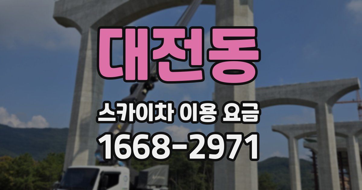 대전동 스카이차 이용 요금