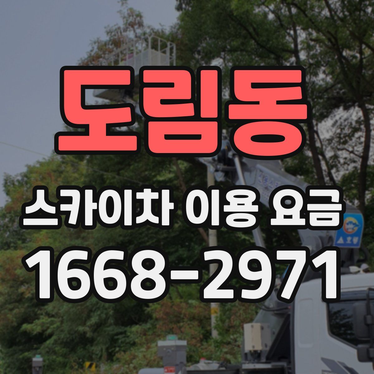 도림동 스카이차 이용 요금