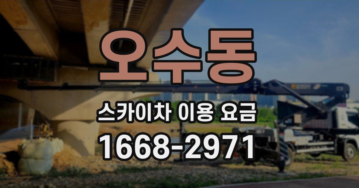 오수동 스카이차 이용 요금