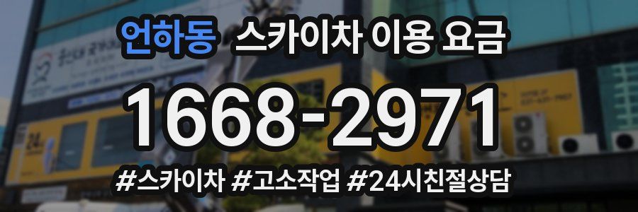언하동 스카이차 이용 요금