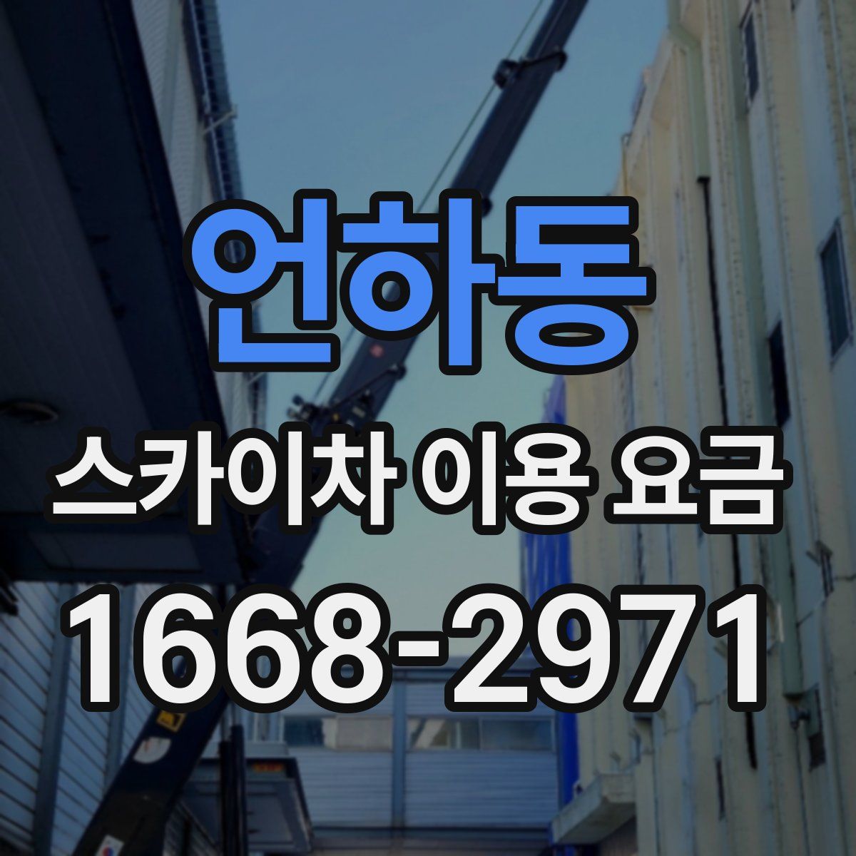 언하동 스카이차 이용 요금