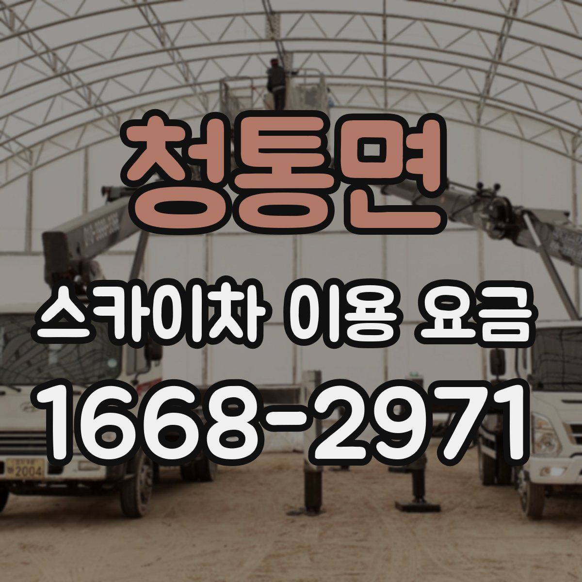 청통면 스카이차 이용 요금