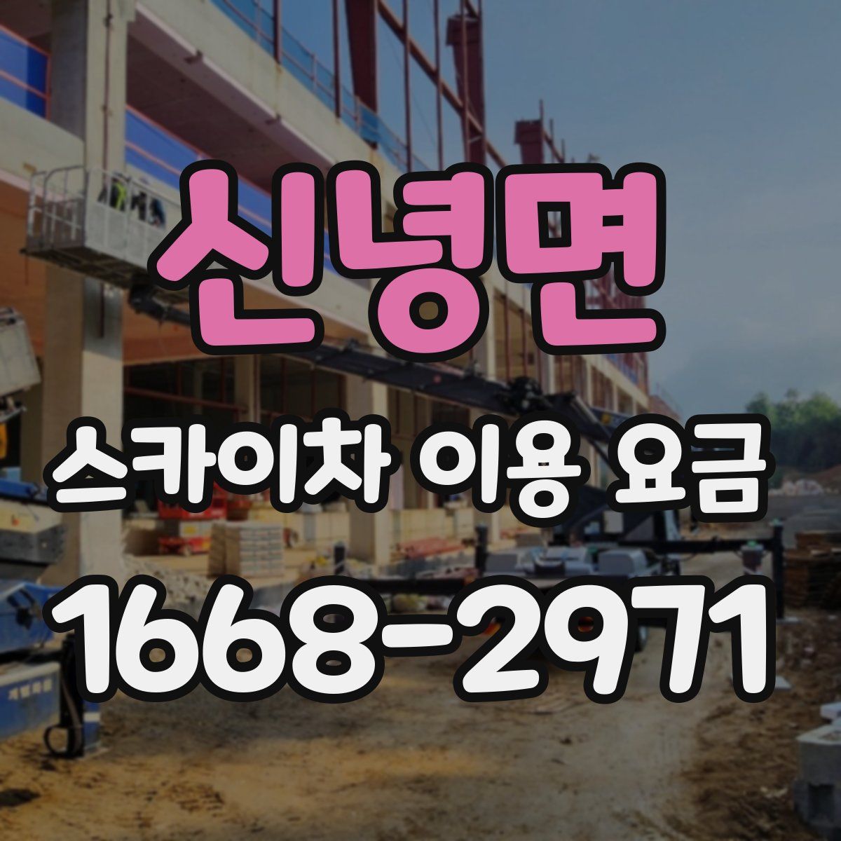 신녕면 스카이차 이용 요금