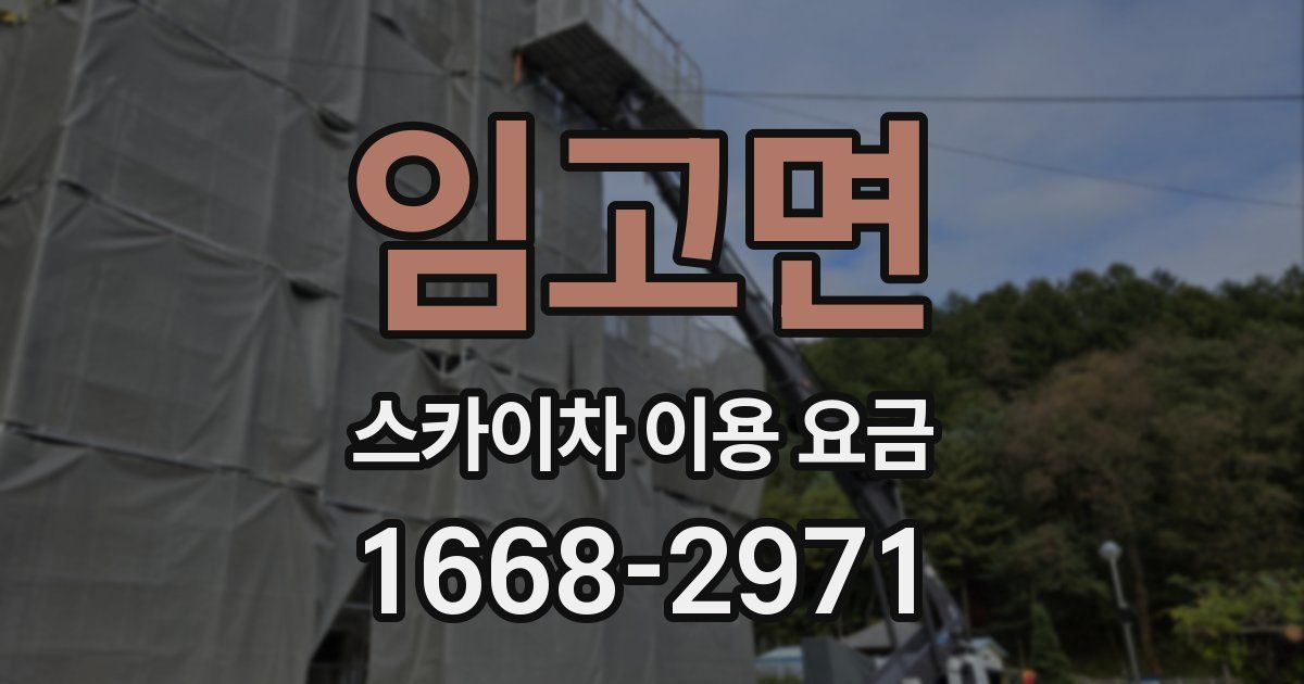 임고면 스카이차 이용 요금
