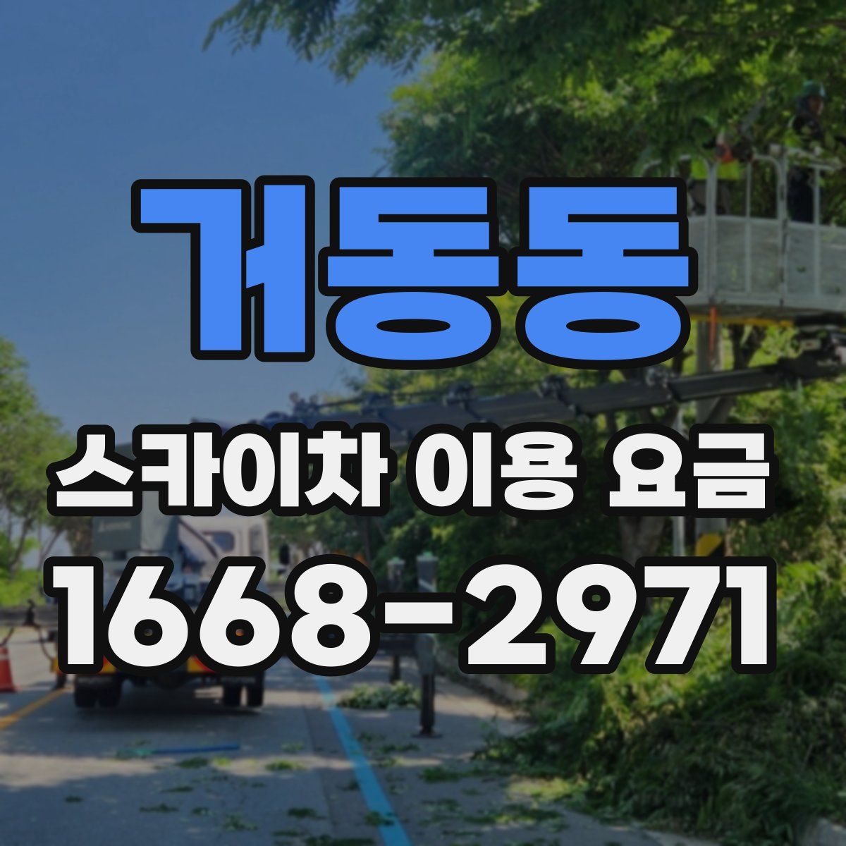 거동동 스카이차 이용 요금